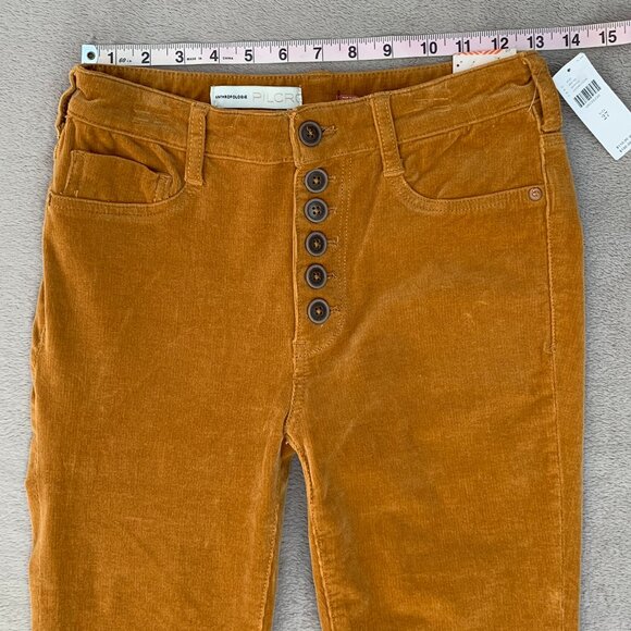 Anthropologie Pilcro Skinny High Rise Skinny Button Fly Corduroy Jeans Sz27 NWT - Picture 11 of 16